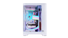 Load image into Gallery viewer, WJCOOLMAN Sky Canopy Desktop Computer Case, Tampered Curved Glass Uniway Gaming Computer
