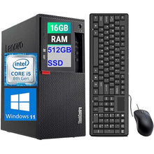 Load image into Gallery viewer, Refurbished Lenovo Gaming Desktop intel i7 8700 / 16G Ram/ 1T SSD/ RTX3050 / WIn11 Pro Uniway Computer Alberta
