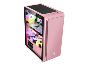 Pink Theme Bundle Custom PC intel i5 CPU 1T SSD Storage with Gaming Mouse, Windows 11 Pro