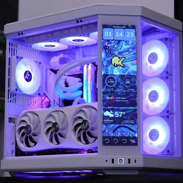 Custom liquid Cooled PC Ryzen7 9800X3D  - NVIDIA GeForce RTX 5090 - 2TB M.2 NVMe SSD- Win11 Pro Uniway Computer Alberta