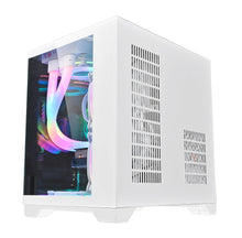 Load image into Gallery viewer, WJCOOLMAN GYZ MINI Gaming Computer case with ARGB Fan X 5 - Support M-ATX, Mini-ITX Mid Case. Tempered Glass Side &amp; Front , MATX Mid Tower, PC Case

