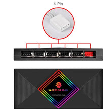 Load image into Gallery viewer, WJ 120MM Cooling Fan Addressable 5V 3Pin ARGB &amp; PWN 4 Pin with Series Connection（ Male and Female Header）Better Cable Management No more Spliter Need - Uniway Computer Alberta
